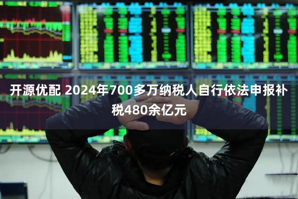 开源优配 2024年700多万纳税人自行依法申报补税480余亿元